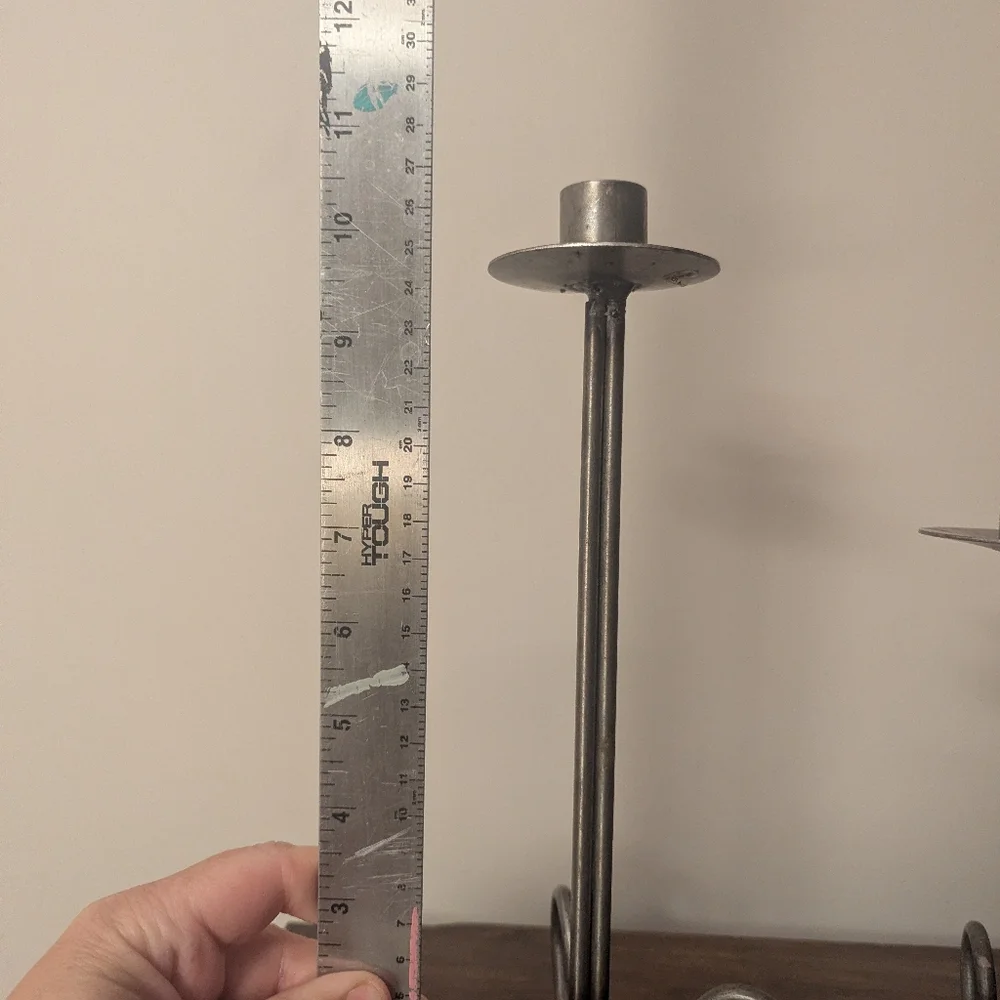 Iron Scroll Candle Taper Holders